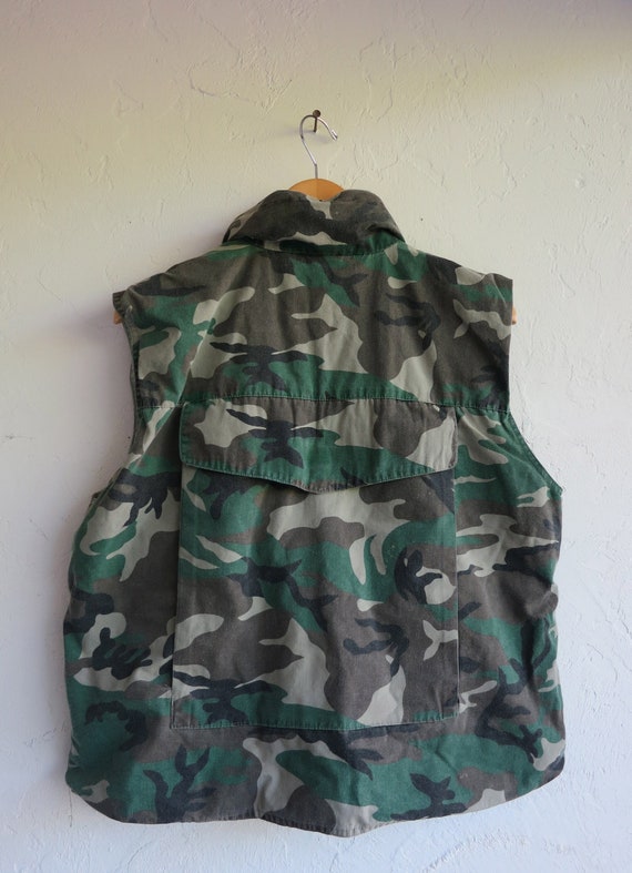 Ranger Vest Camo Print Camoflauge Hunting Vintage… - image 7