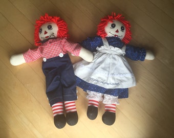 The Vintage Raggedy And and Andy Doll Pair