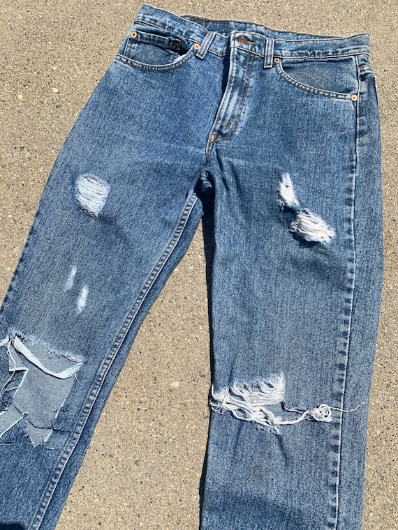 Levi Strauss Levi Blue Distressed Jeans Size 30