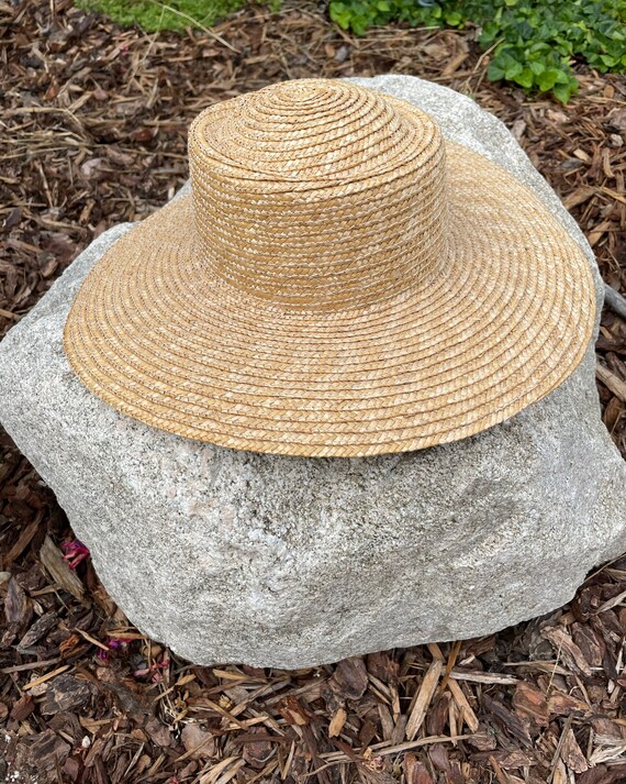 Beige 1970s Classic Straw Vintage Gardening Hat B… - image 7