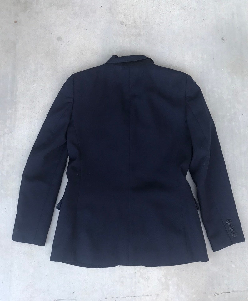 DKNY Vintage Navy Blue Emblem Blazer Jacket Size 4 - Etsy