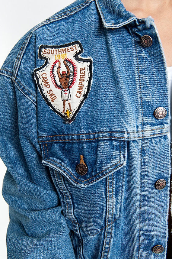 The Vintage Summer Camp Patched Denim Jacket