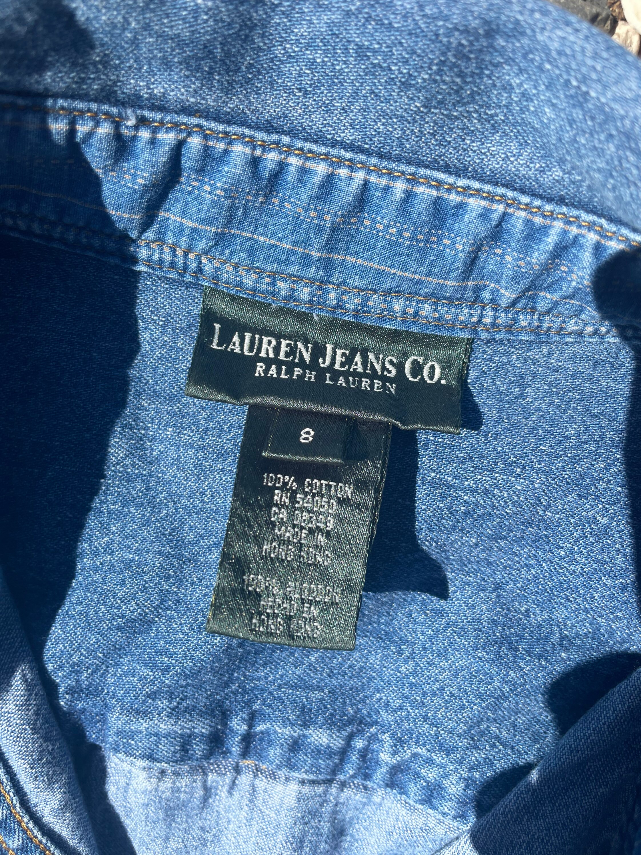 Lauren Jeans Co. por Ralph Lauren Safari Snap Button Hecho en - Etsy España
