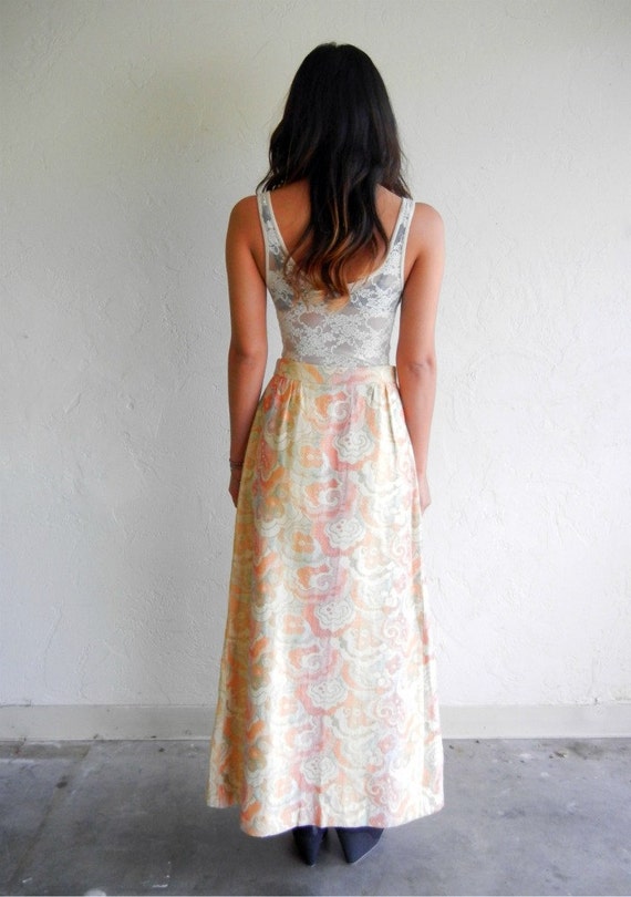 Vintage Pastel Floral Skirt