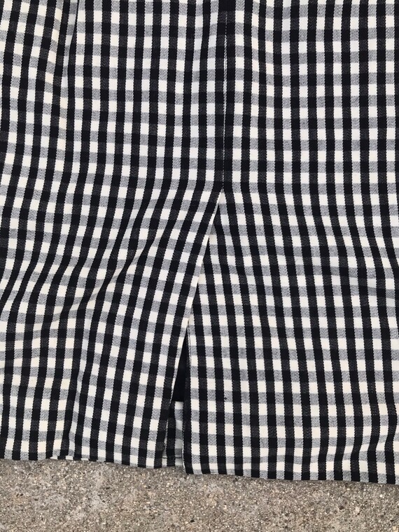 Calvin Klein Black and White Gingham Checkered Pe… - image 6