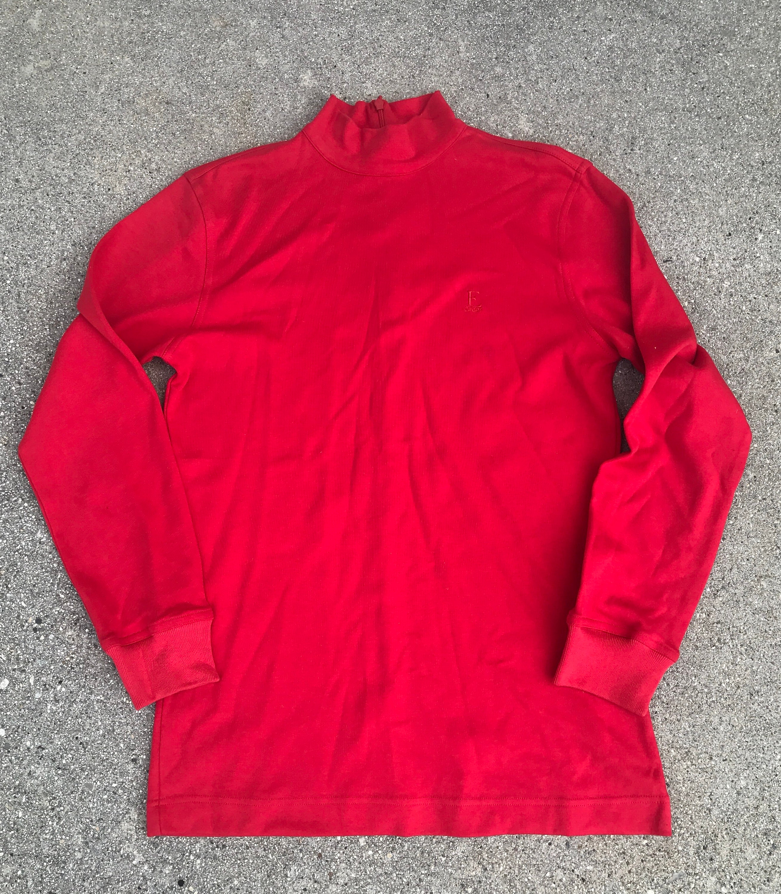 Escada Sport Vintage Red Turtleneck Long Sleeve Shirt - Etsy