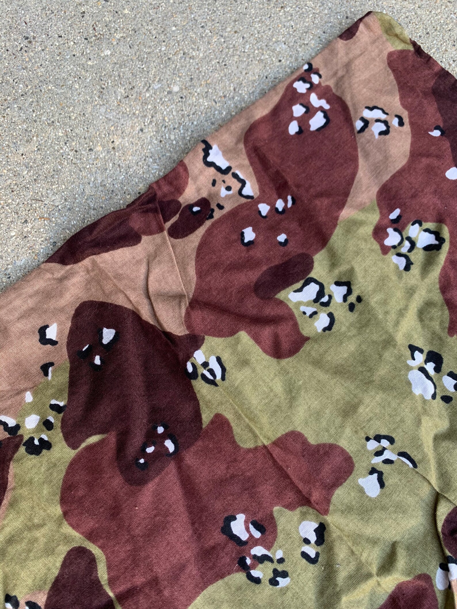 Brown Tan Duck Camo Camoflage Vintage Made in USA Cotton Etsy