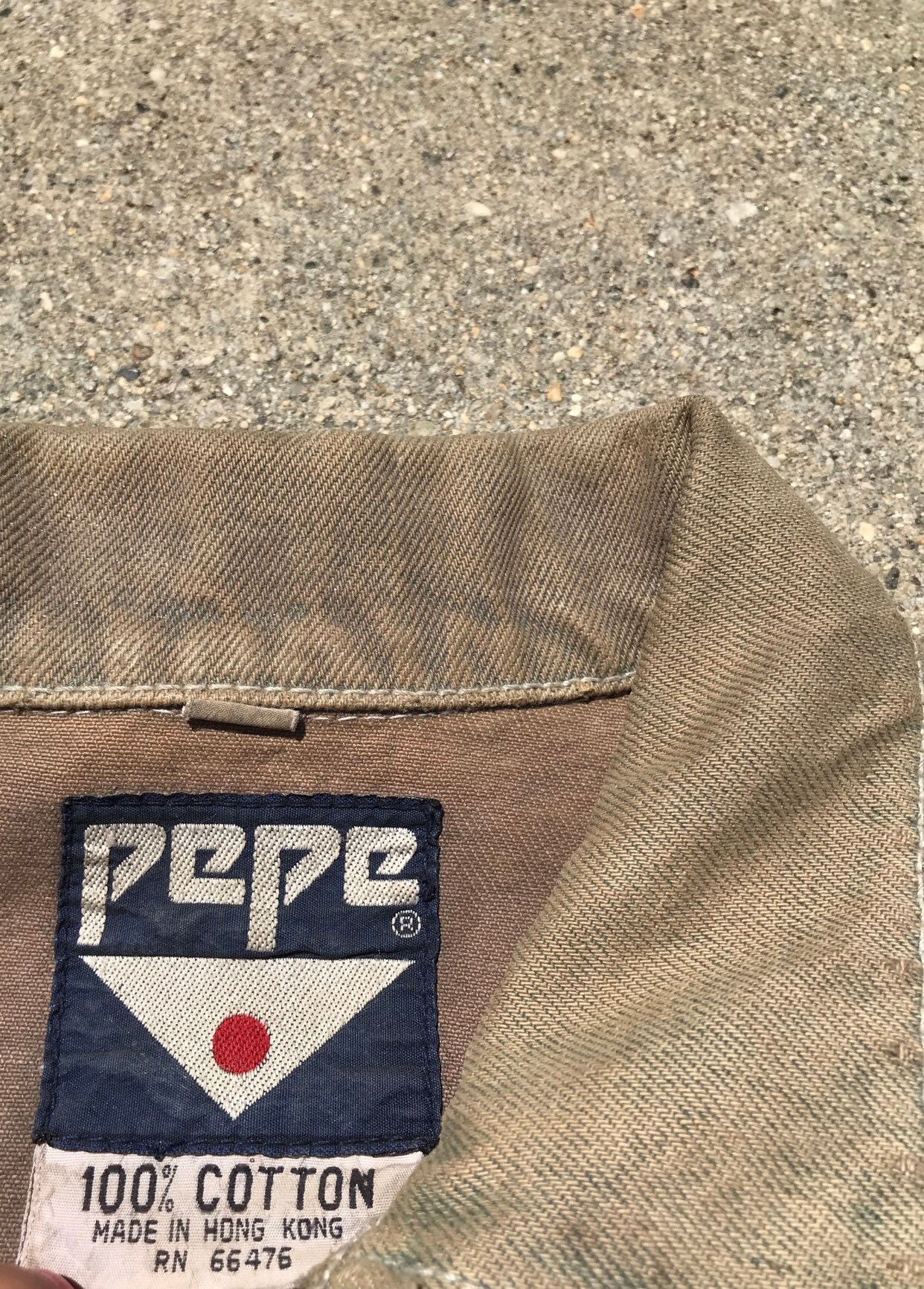 Pepe Jeans Vintage Made in Hong Kong Overdyed Woman Portrait | Etsy