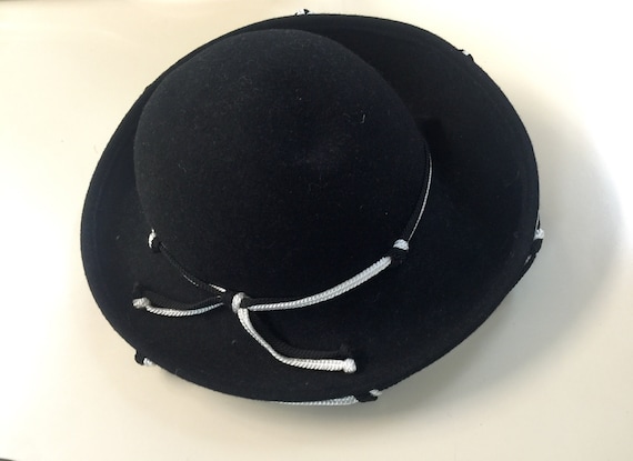 Women\'s Ruth Kropveld Vintage 100% Straw Hat, Blac Ruth Kropveld Originals | Accessories | Womens Ruth Kropveld  main image 3
