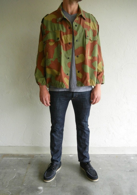 Camo Print Camoflage Vintage Field Jacket - image 1