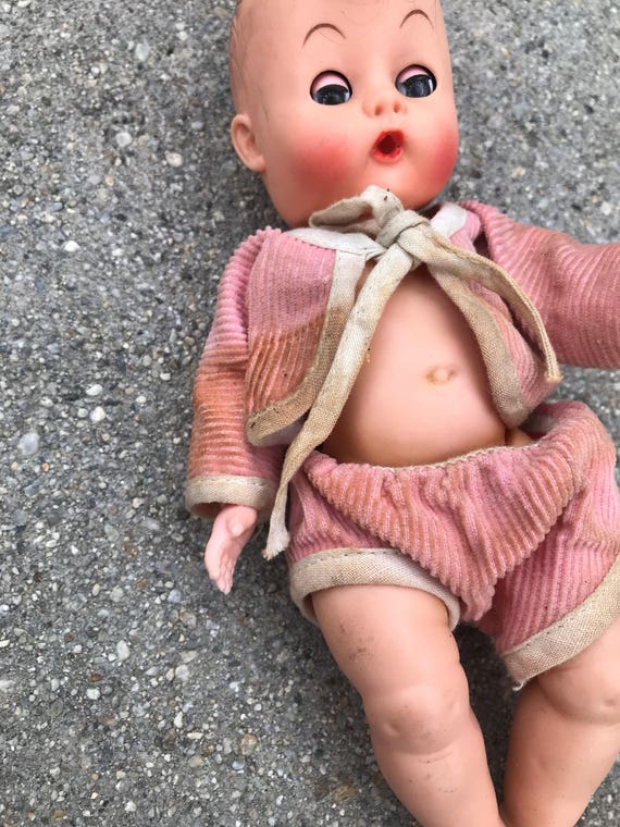 The Vintage Collectible Baby Doll in Pink Corduro… - image 5