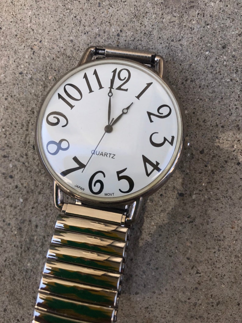 Stainless Steel Movt Japan Vintage Watch Etsy