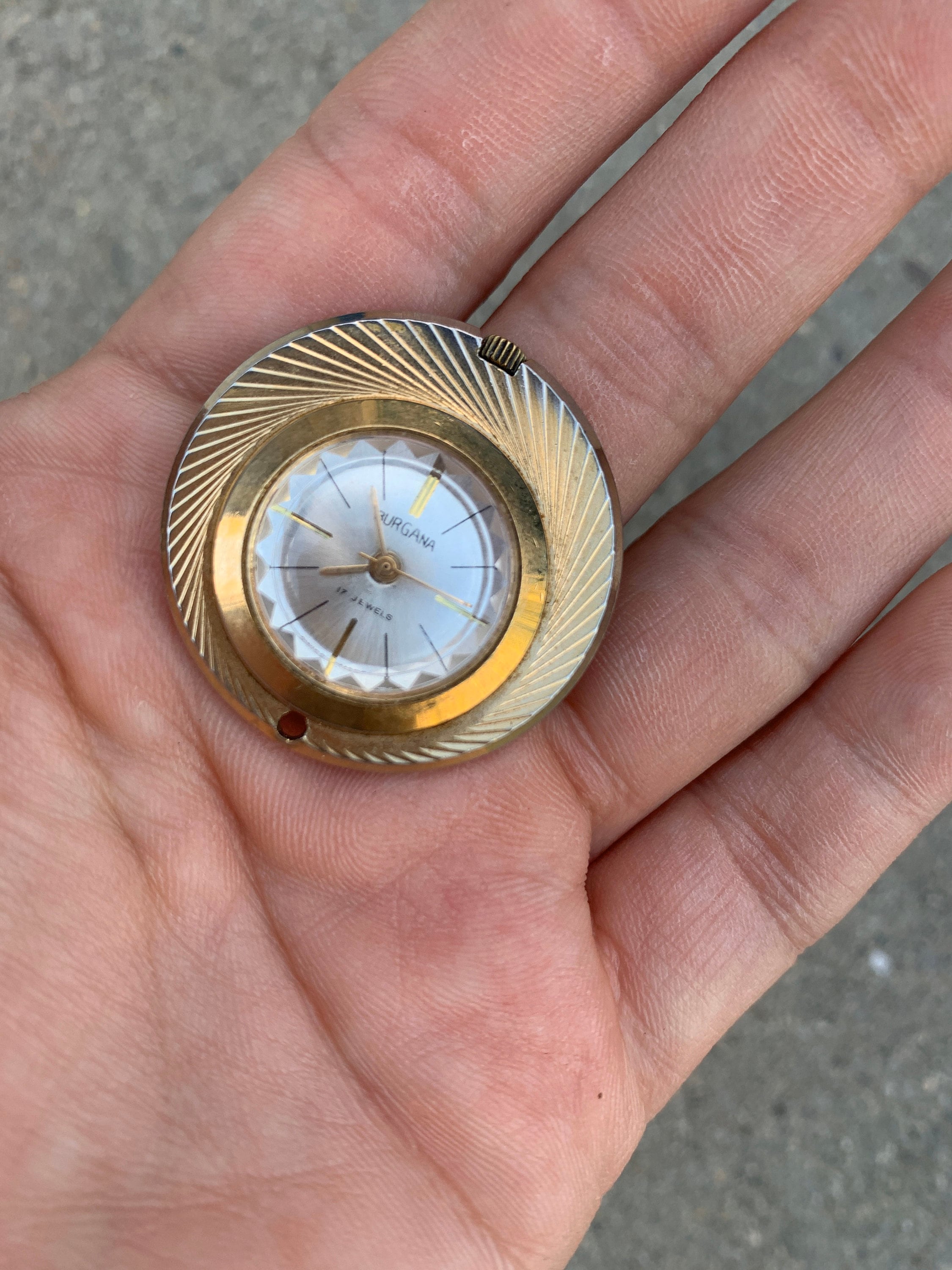 Burgana Swiss Made 17 Jewels Vintage 1960s Wind up Necklace Pendant Watch Etsy