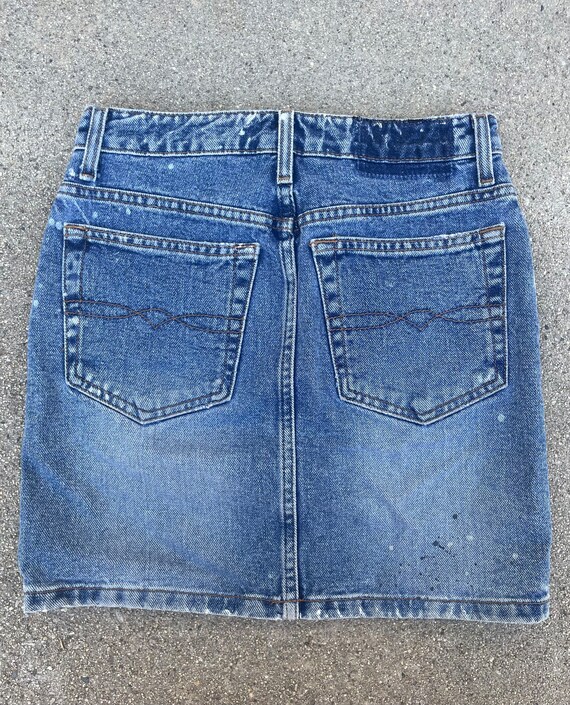 l.e.i 90s Medium Wash Vintage Denim Paint Splatte… - image 7