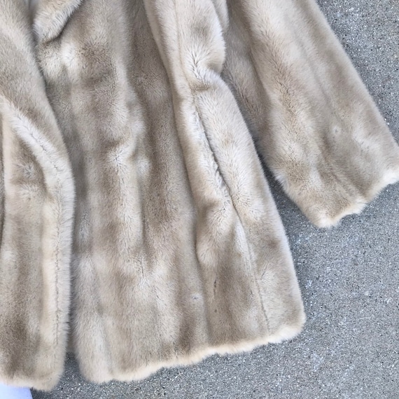 Lilli Ann San Francisco Beige Vintage Faux Fur Ja… - image 4