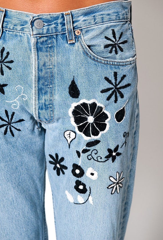 levi's floral jeans