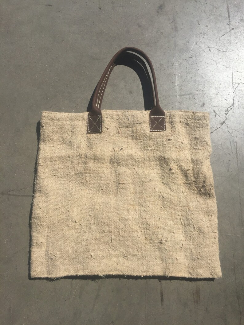The Beige Tan Linen Lined Summer Beach Tote Handbag Etsy