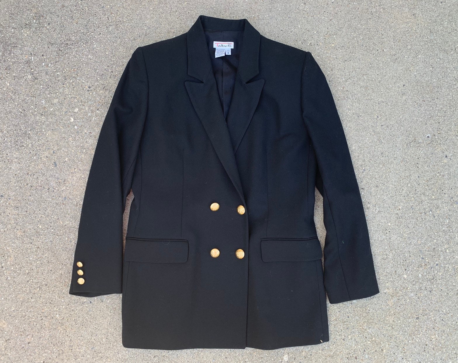 talbots black blazer
