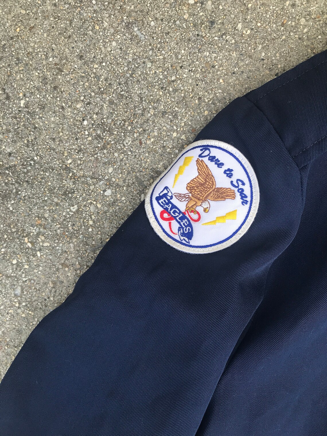 ROTC Dare to Soar Vintage Lightweight Navy Blue Jacket - Etsy
