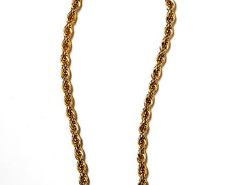 Gold Plated Vintage Chain Choker Necklace