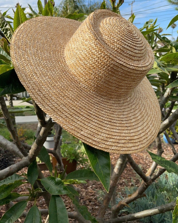 Beige 1970s Classic Straw Vintage Gardening Hat B… - image 2