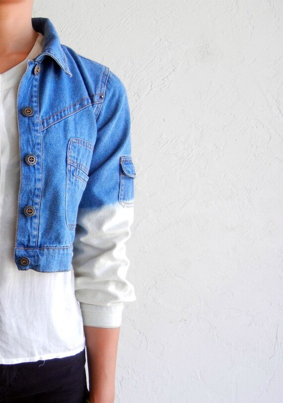ombre denim jacket