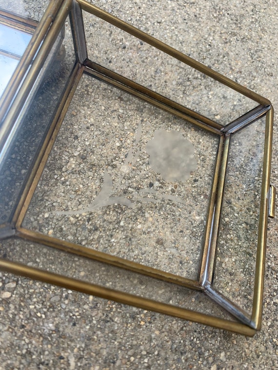 Glass Mirrored Made in Mexico Vintage Jewelry Box… - image 7