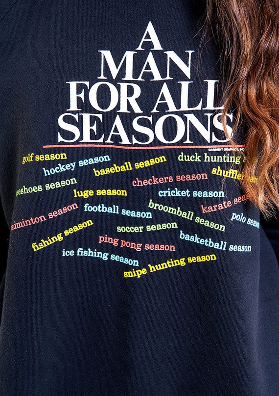 The Vintage 50/50 A Man For All Season Black Crew… - image 1