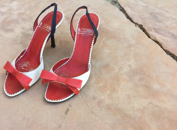 red moschino shoes