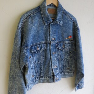 Levi Strauss Acid Wash Def Leppard Pin Jean Jacket Vintage - Etsy