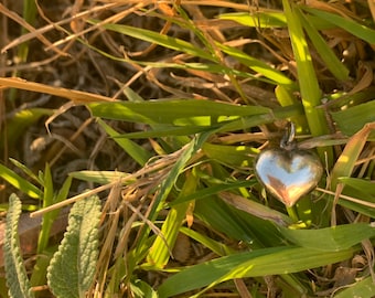 Sterling Silver 925 Vintage Heart Charm Pendant