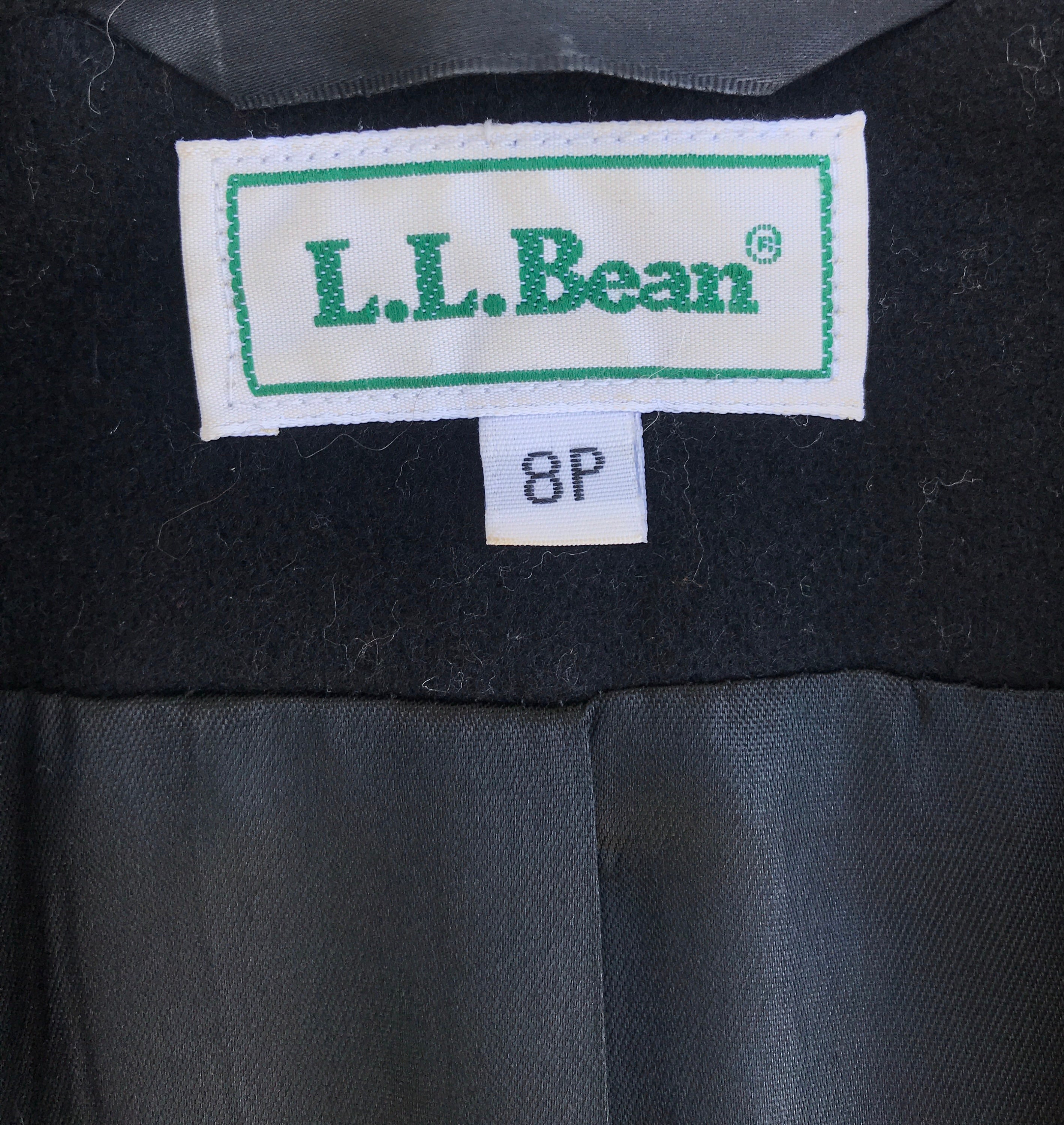 L.L. Bean Black Wool Vintage Blazer Jacket Size 8P - Etsy