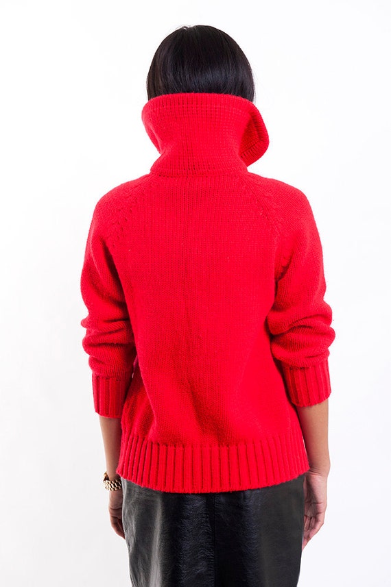 The Vintage Red Villain Sweater Cardigan