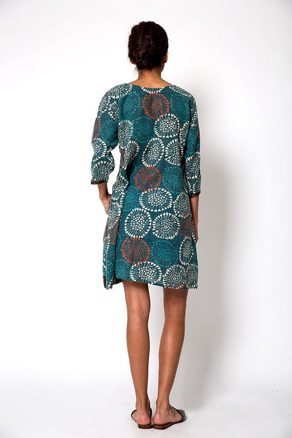 The Vintage Tribal Aztec Indian Tunic Shirt Dress - image 4