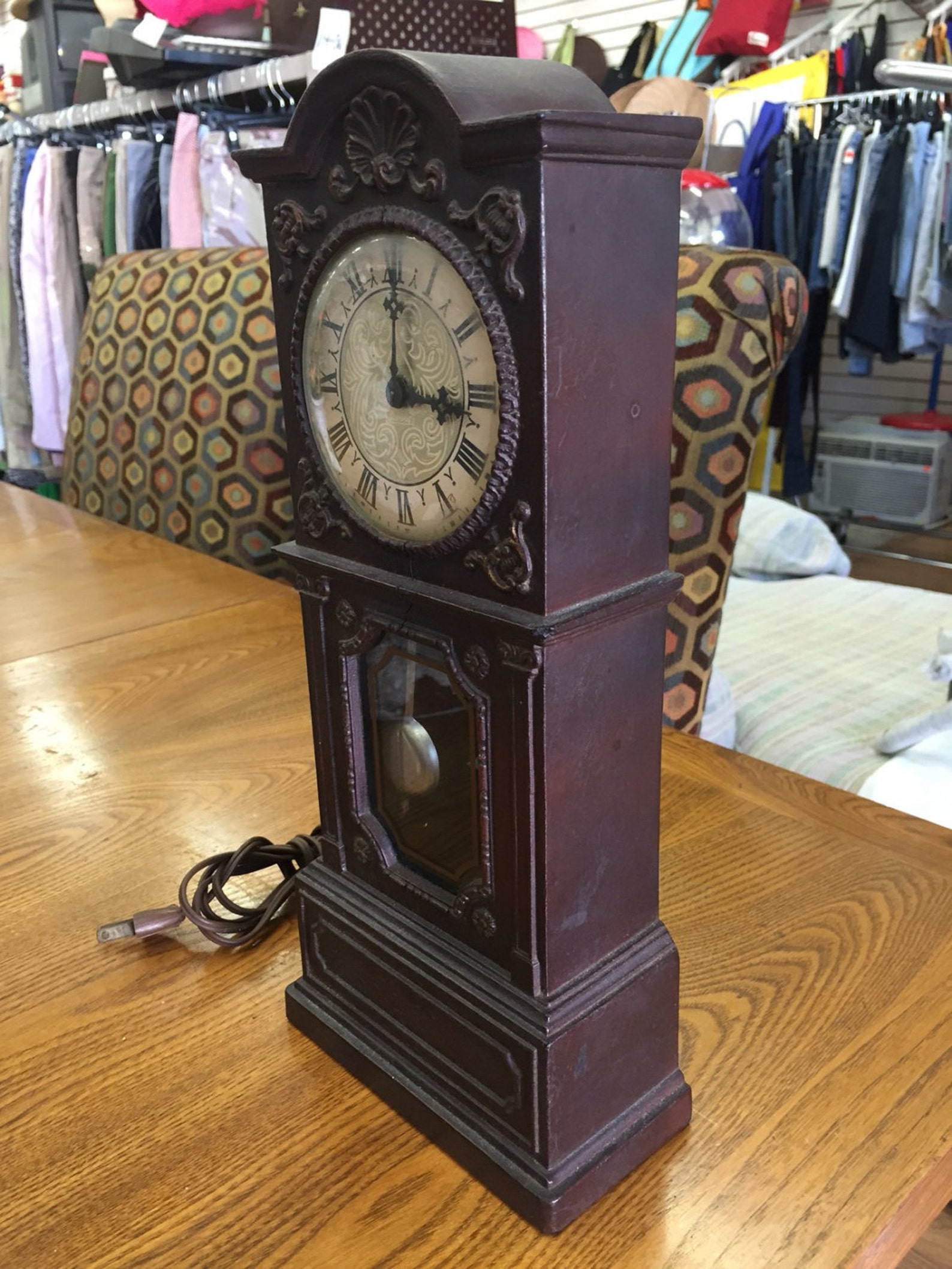 The Vintage Midcentury Swing Clock Etsy