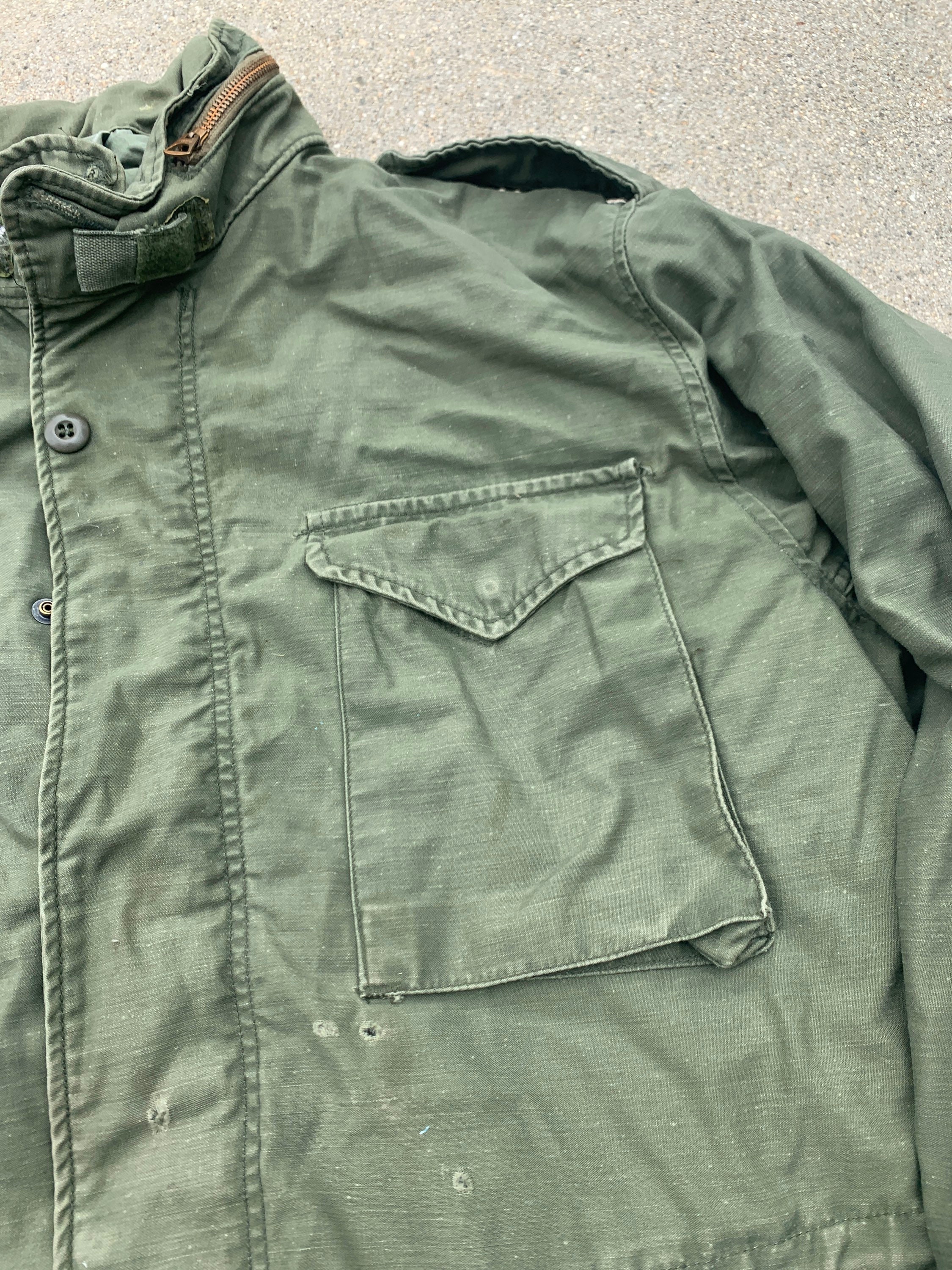 Green Utility Army Military Vintage Jacket Coat | Etsy