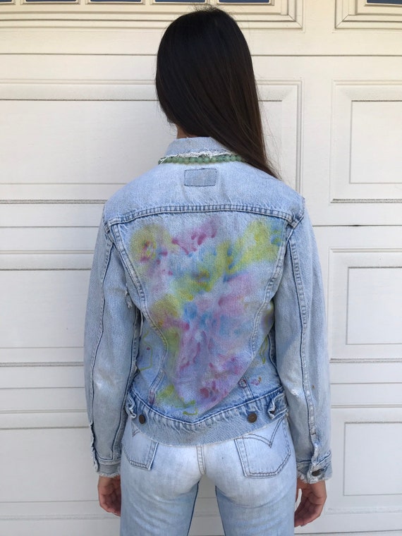 graffiti jean jacket