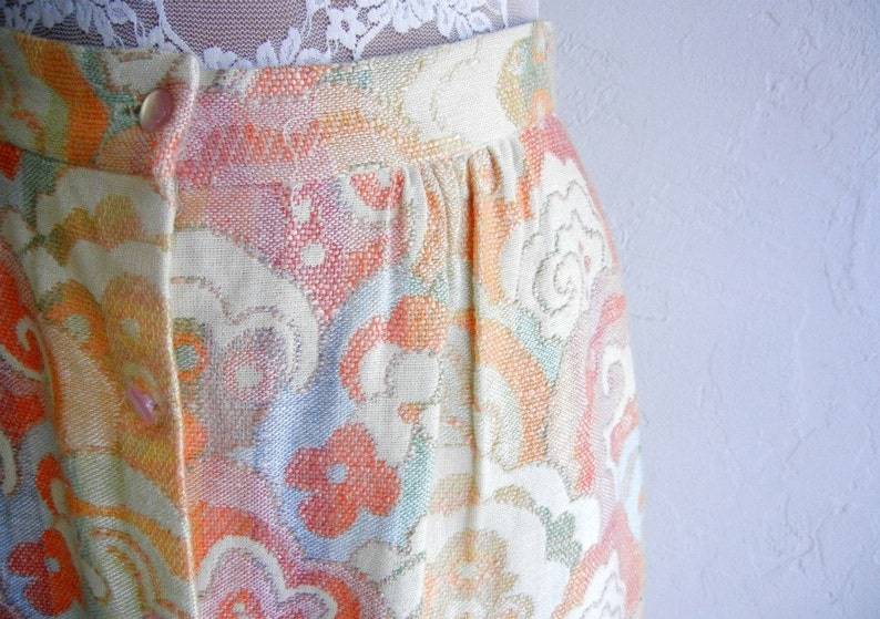 Vintage Pastel Floral Skirt image 4