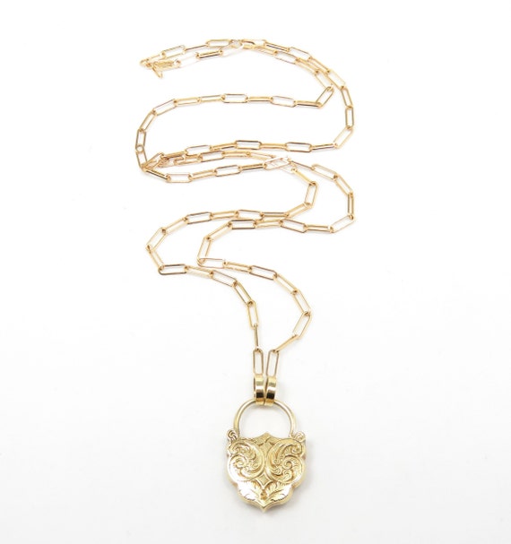 14k Gold Victorian Heart Pendant Necklace; Mement… - image 6
