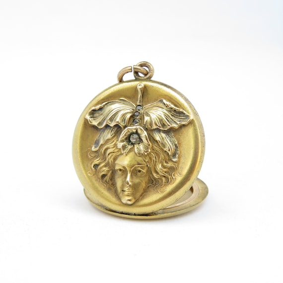 Victorian Medusa Locket; Victorian Locket; Vintage