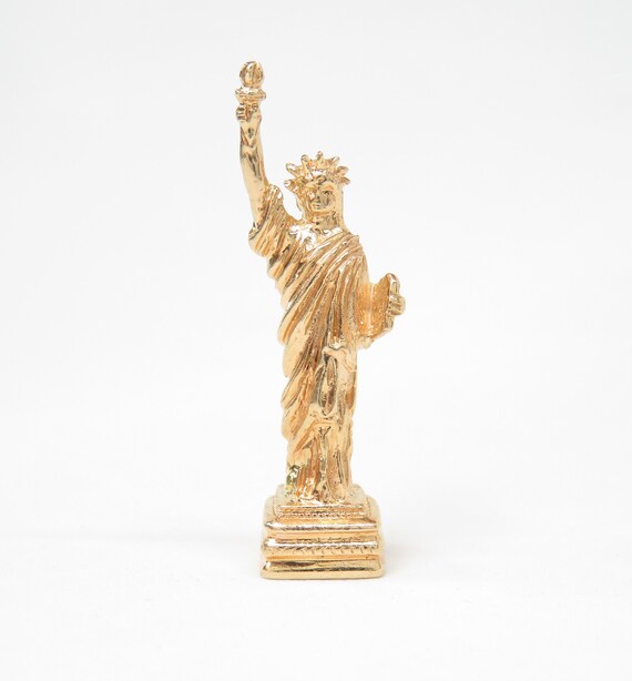 14k Gold Statue of Liberty Charm; Vintage Charm; 1