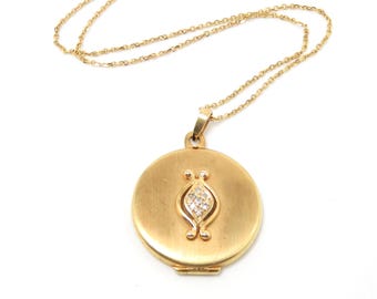 14Kイエローゴールドに彫刻されたビクトリア朝のダイヤモンド