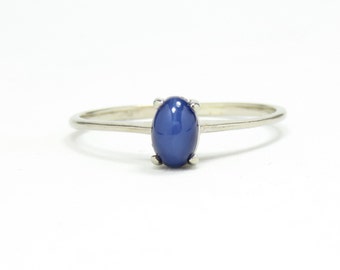Vintage 10k gold Star Sapphire Ring; 10k Gold Ring; Vintage Sapphire Ring; Blue Gemstone Ring; Gemstone Jewelry; January Birthday Birthstone