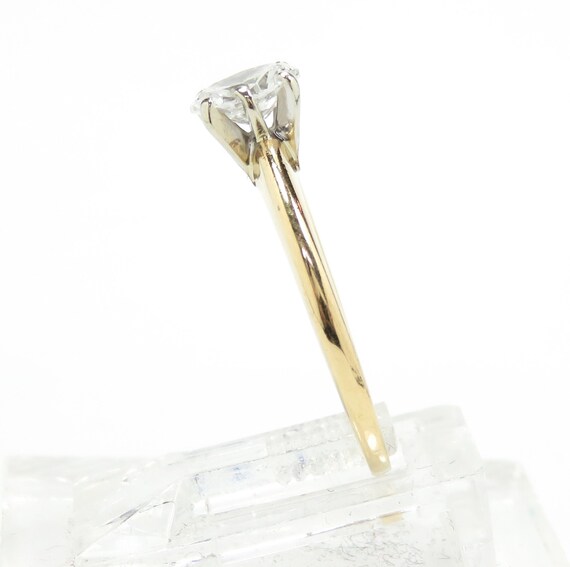 14k Gold Oval Cut Diamond Engagement Ring; Half Carat… Gem