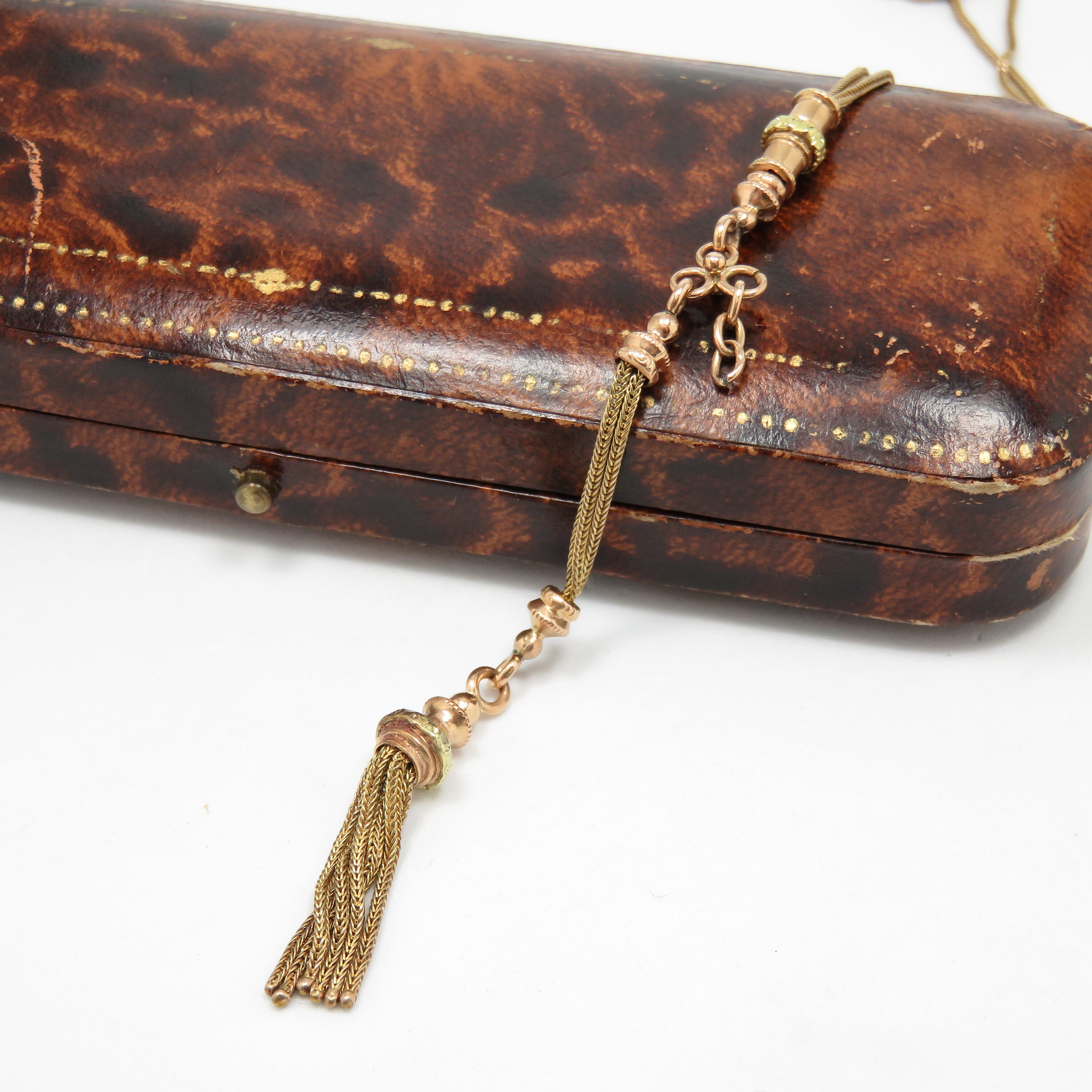 Victorian 14k Gold Tassel Necklace 