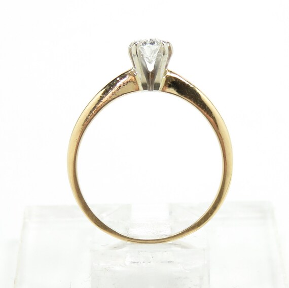 14k Gold Oval Cut Diamond Engagement Ring; Half Carat… Gem