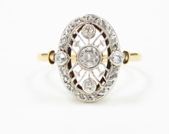 Edwardian Platinum Diamond Ring; Antique Diamond Ring; Vintage Diamond Ring; Vintage Engagement Ring; Antique Engagement Ring; Openwork