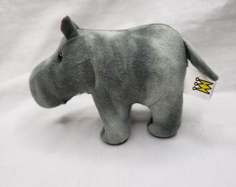 Rare Small Manhattan Toys Plush Hippo Stuffed Animal