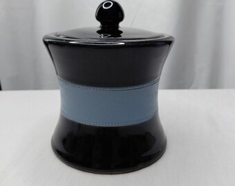 Antique Bourne Denby Celeste Small Ceramic Lidded Jar England