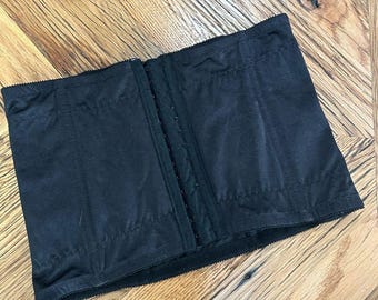 Vintage Shapewear Waist Cincher Girdle 32 XL Black | Crown-ette 099 Retro Corset